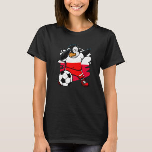 T-shirt Dabbing Penguin Pologne Fans de football Jersey Fo