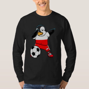 T-shirt Dabbing Penguin Pologne Fans de football Jersey Fo