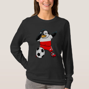 T-shirt Dabbing Penguin Pologne Fans de football Jersey Fo