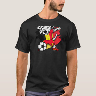 T-shirt Dabbing Penguin Slovakia Soccer Fans Jersey Footba
