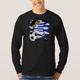 T-shirt Dabbing Penguin Uruguay Fans de football Jersey Fo