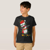 T-shirt Dabbing Penguin Wearing Santa Hat - Penguin Lover  (Devant entier)