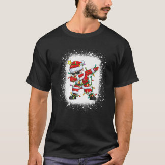 T-shirt Dabbing Père Noël Arbre de Noël Lumières Garçons E