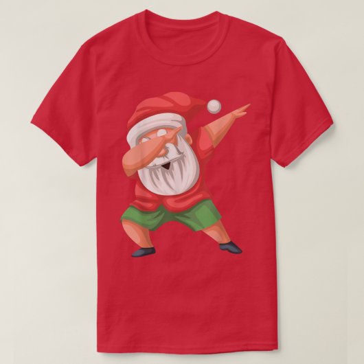 T-shirt Dabbing Père Noël Beach Père Noël Noël En Juillet (Design devant)