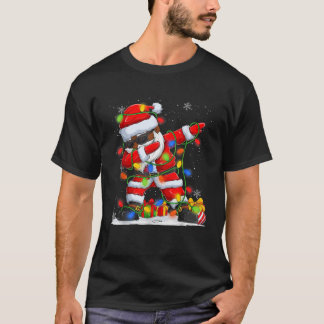 T-shirt Dabbing Père Noël Black African American Men Boys