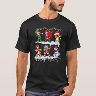 T-shirt Dabbing Père Noël Elf Friends Christmas Kids Boys 