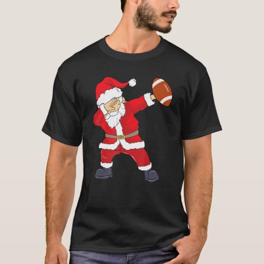 T-shirt Dabbing Père Noël Football Père Noël Christmas Boy (Devant)