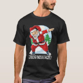 T-shirt Dabbing Père Noël mignon Twinké Dans Un Tangle Xma (Devant)
