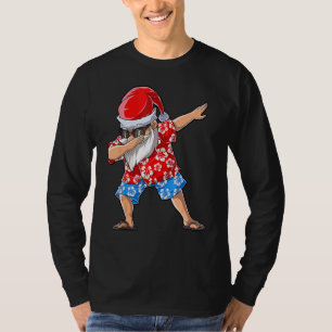 T-shirt Dabbing Père Noël Noël En Juillet Hommes Tropical 
