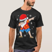 T-shirt Dabbing Père Noël Noël Été Tropical Hawaiian X (Devant)