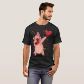 T-shirt Dabbing Pig With Face Mask Hearfts Cadeaux pour Va (Devant entier)