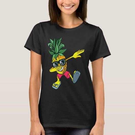 T-shirt Dabbing Pineapple Sunglasses  Pineapple Summer Bea (Devant)