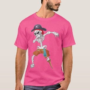 T-shirt Dabbing Pirate Skeleton Pumkin Horor Creepy Spook