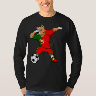 T-shirt Dabbing Pitbull Chien Portugal Football