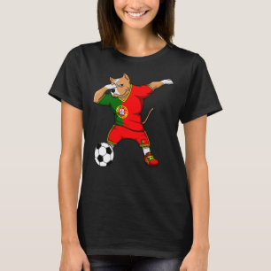 T-shirt Dabbing Pitbull Chien Portugal Football