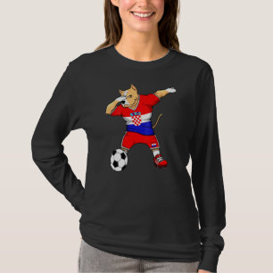 T-shirt Dabbing Pitbull Croatie Fans de football Jersey Cr