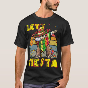 T-shirt Dabbing Poncho Mexicain Cinco De Mayo Drôle Vintag