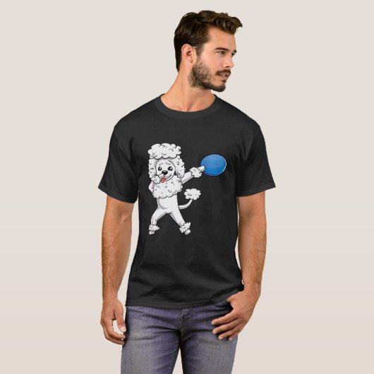 T-shirt Dabbing Poodle Chien Dab Propriétaire de l'animal (Devant entier)