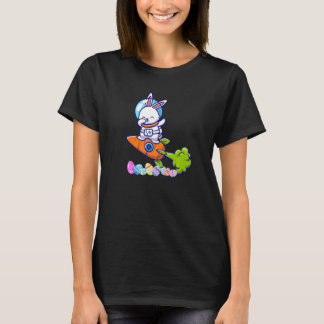 T-shirt Dabbing Rabbit Astronaut Lapin de Pâques Bunny Car