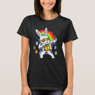 T-shirt Dabbing Rabbit Hip hop Jour de Pâques OEufs Dab Bo