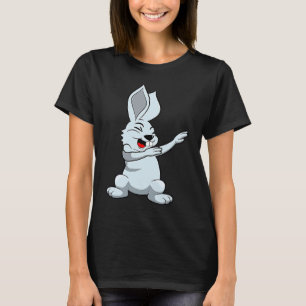 T-shirt Dabbing Rabbit Oeufs de Pâques Bunny Dabbing Garço