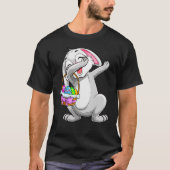 T-shirt Dabbing Rabit Easter Day Cute Bunny With Eggs East (Devant)
