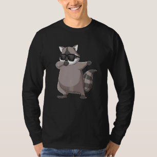 T-shirt Dabbing Raccoon porter des lunettes de soleil Dab 