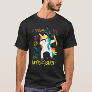 T-shirt Dabbing Ready To Rock Kindergarten Unicorn 1er Jou