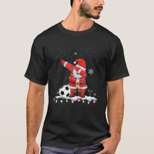 T-shirt Dabbing Santa Claus Football Noël Enfants garçons 
