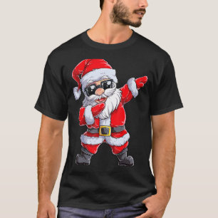 T-shirt Dabbing Santa Claus Noël garçons Hommes Noël Dab D
