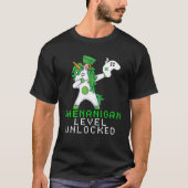 T-shirt Dabbing Shamrock Shenanigans Leprechaun Unicorn Ga (Devant)