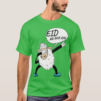 T-shirt Dabbing Sheep Eid Moubarak Musulmans