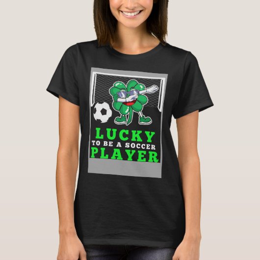 T-shirt Dabbing Shenanigans Leprechaun Unicorn Soccer Play (Devant)