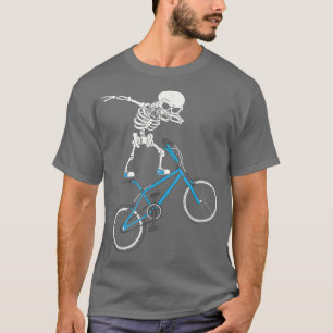 T-shirt Dabbing Skeleton MTB Bike BMX Fun T-Shirt