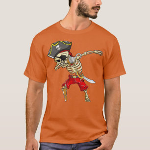 T-shirt Dabbing Skeleton Pirate Halloween Enfants garçons