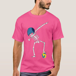T-shirt Dabbing Skeleton Shirt Water Polo Joueur Sport À