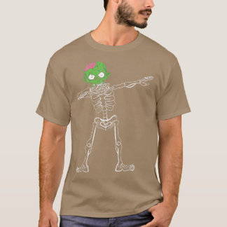 T-shirt Dabbing Skeleton Zombie Joyeux Costumes Halloween