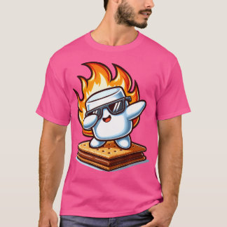 T-shirt Dabbing Smore Marshmallow Cute Dab Dance Camping C
