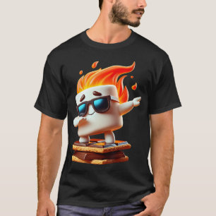 T-shirt Dabbing Smore Marshmallow Cute Dab Dance Camping C
