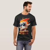 T-shirt Dabbing Smore Marshmallow Cute Dab Dance Camping C (Devant entier)