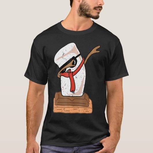 T-shirt Dabbing S'mores Smores Marshmallow Camping Aliment (Devant)