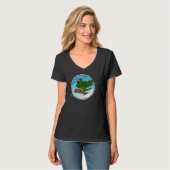 T-shirt Dabbing Snowboard Parrot I Peach fronted Conure (Devant entier)