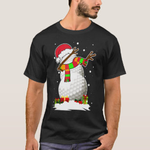 T-shirt Dabbing Snowman Golf Ball Père Noël Christmas Pyja