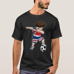 T-shirt Dabbing Soccer Boy Costa Rica Ticos Dab Dance Pied
