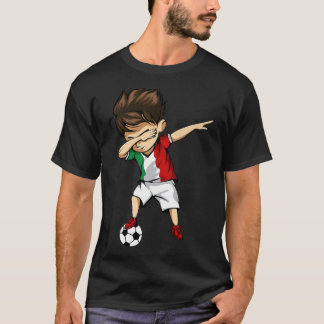 T-shirt Dabbing Soccer Boy Italie Jersey Italienne fille p