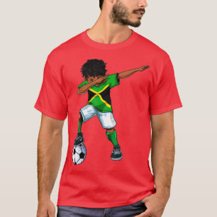 T-shirt Dabbing Soccer Boy Jamaïque - Football Gif Jamaïca
