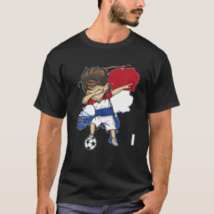 T-shirt Dabbing Soccer Boy Pays-Bas Jersey - Pays-Bas