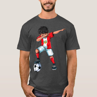 T-shirt Dabbing Soccer Boy Pérou - Le football péruvien Do
