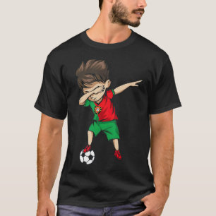 T-shirt Dabbing Soccer Boy Portugal Jersey Portugais