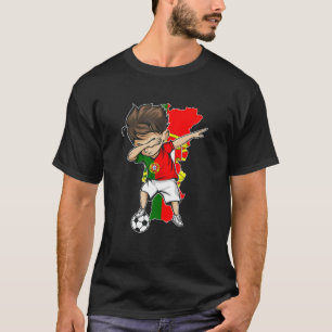 T-shirt Dabbing Soccer Boy Portugal Jersey - Portugal Cart